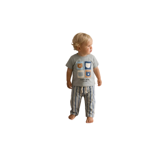 Teddy Bear Club Pants & Tshirt Set