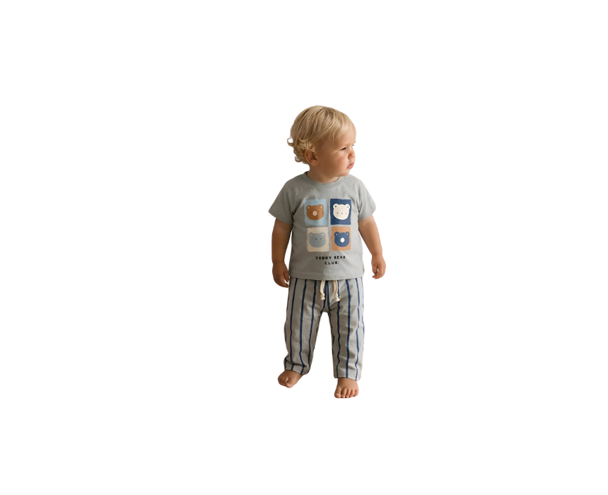 312 Teddy Bear Club Pants & Tshirt Set - Image 1