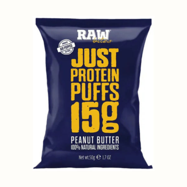 RawBites Peanut Butter Protein Puffs