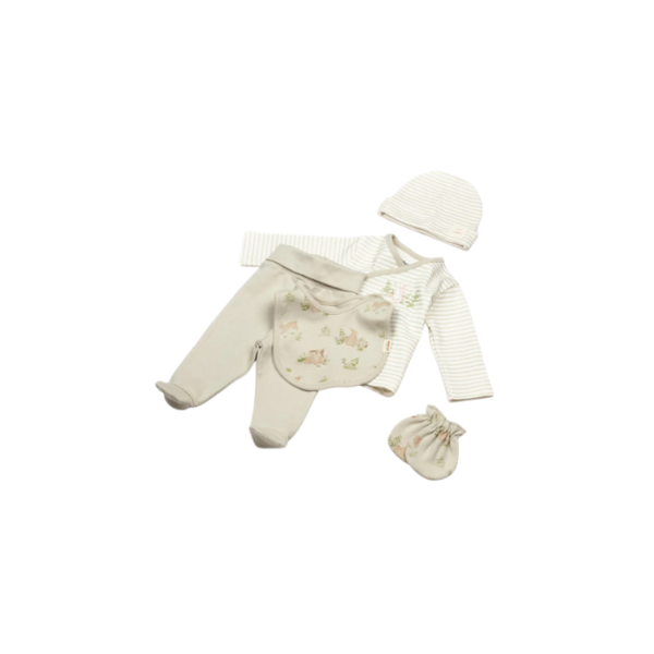 Newborn Set Bunny 5 Pieces 100% Organic Cotton