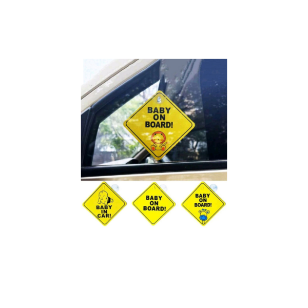 Baby On Board Suction Sign