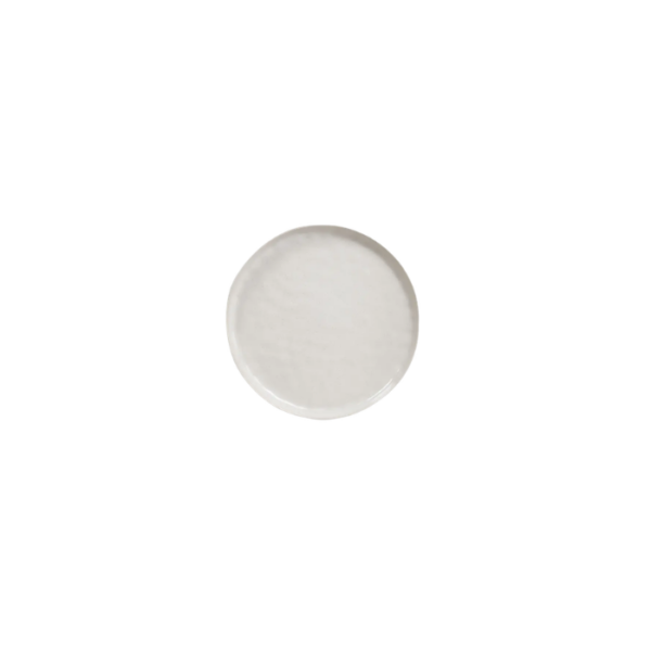 Set of 6 Beige Sand Dimpled Japanese Style Dinner Plate