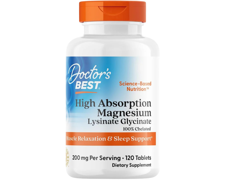 4 Doctors Best High Absorption Magnesium Glycinate Lysinate Supplement - Image 1