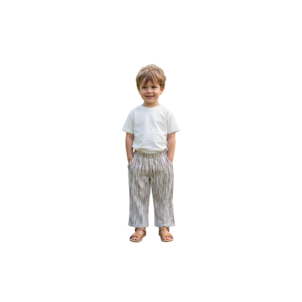 Striped Pants Black & Brown
