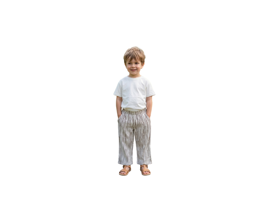 4 Striped Pants Black & Brown - Image 1