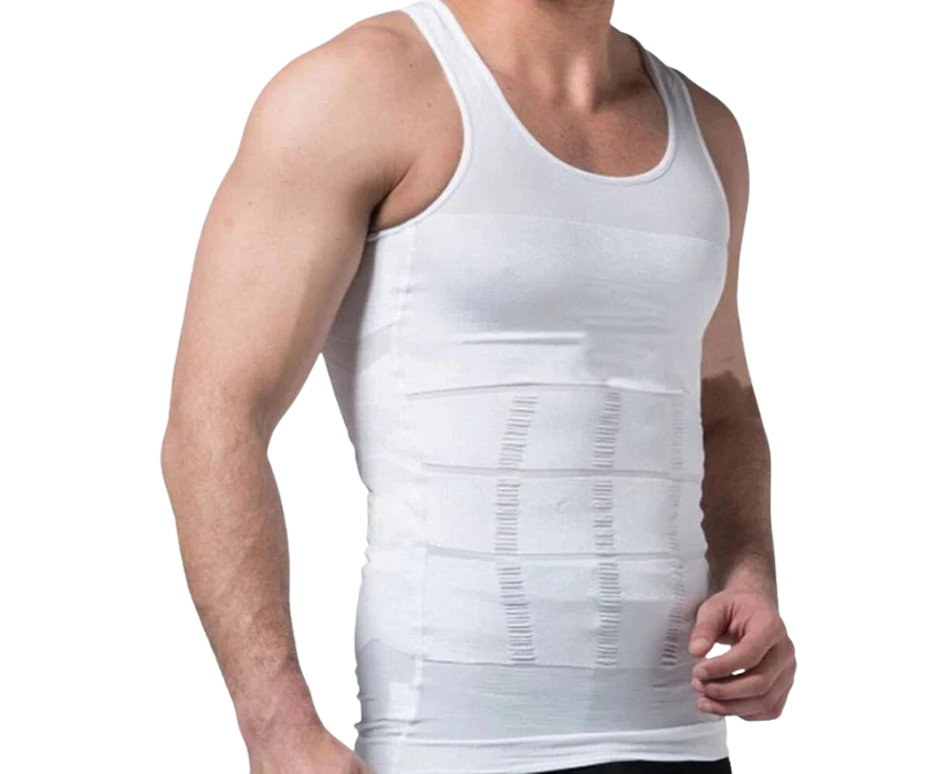 4 Slimming Vest For Men limming Body Shaper Vest Shirt Abs Abdomen Slim - Image 1
