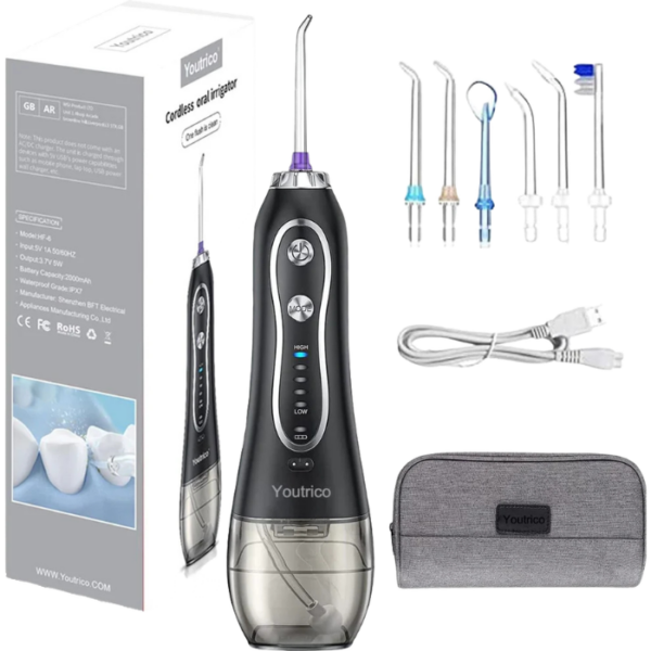 Youtrico Cordless Oral Irrigator Portable Rechargeable Dental Flossers