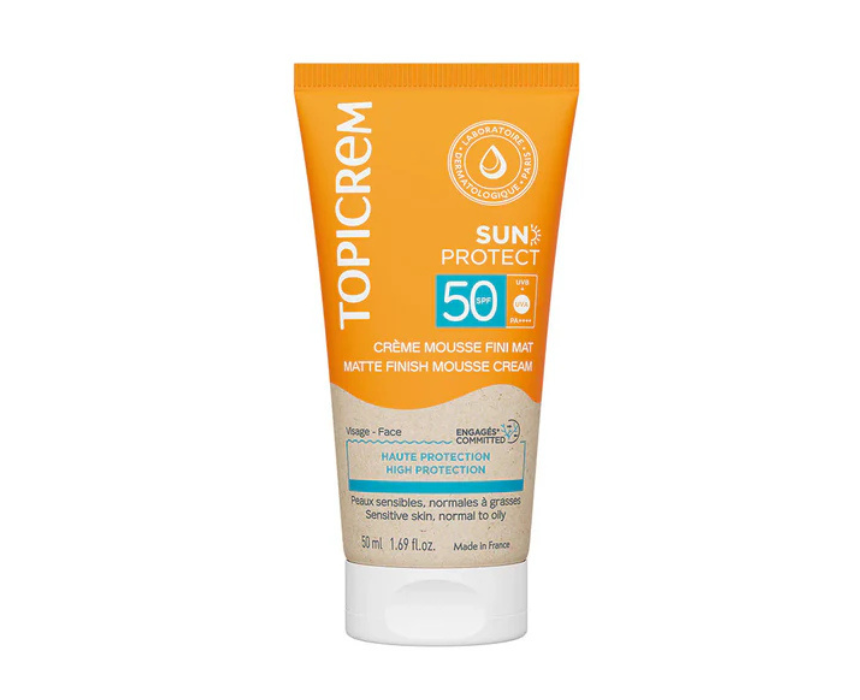 4 Topicrem Sun Protect Matte Finish Mousse Cream SPF50 - Image 1