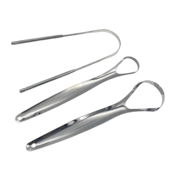 Stainless Steel Tongue Scraper Oral Cleaner Kit