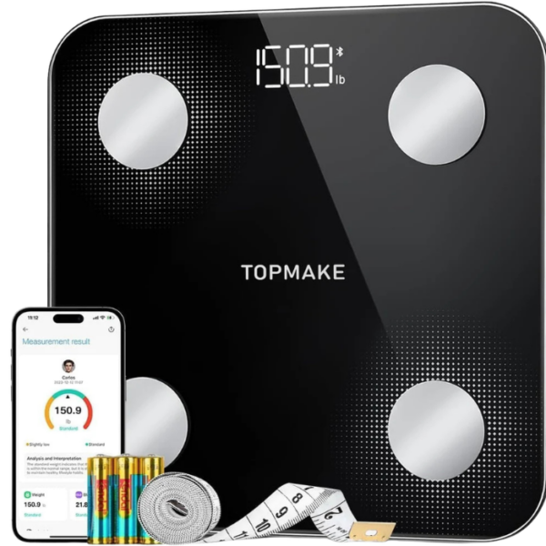 TOPMAKE Smart Body Fat Scale Bluetooth
