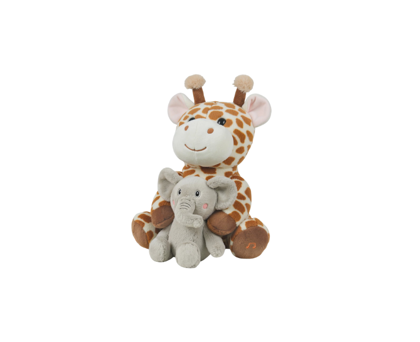 40 Cute Giraffe with Elephant Interactive Singing Plush - Image 1
