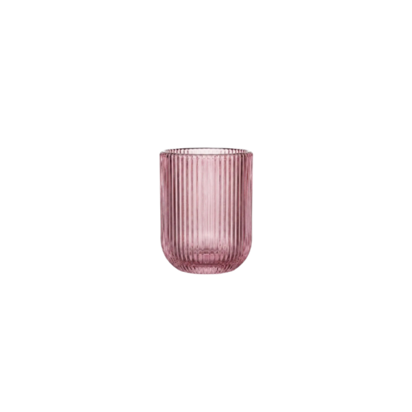 Set of 2 Tumbler Glass Cup Pink