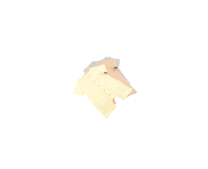 400 Baby Muslin Romper Soft Cotton - Image 1