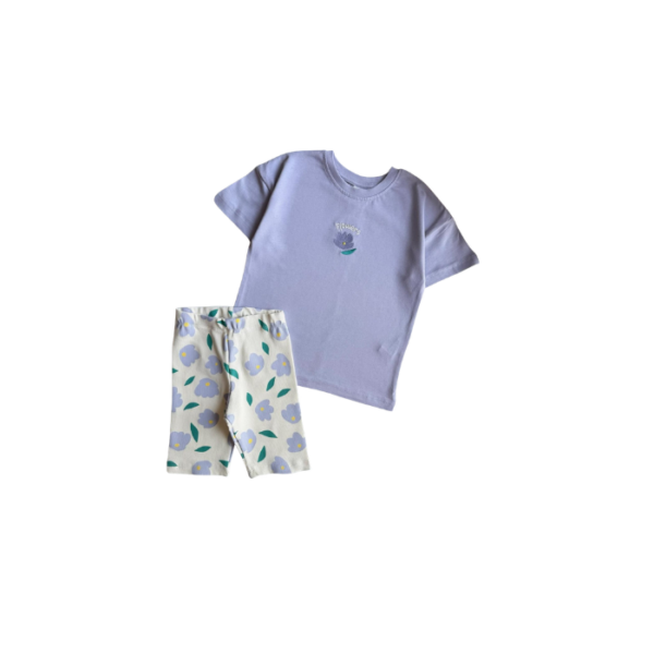 Purple Floral Set Kids