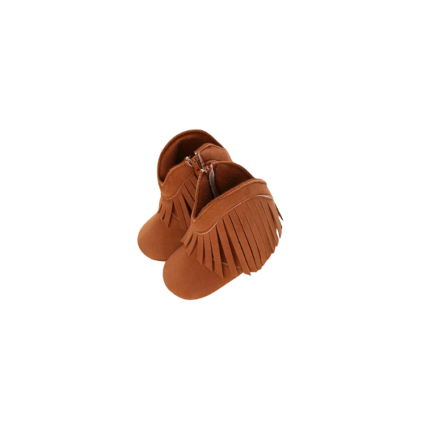Cowboy Style Ankle Boots Brown