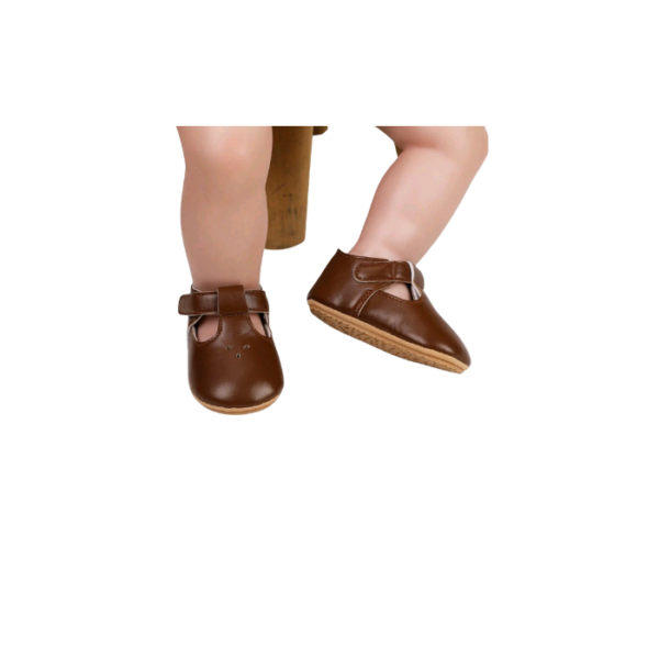 T-Strap Ballerina-Brown