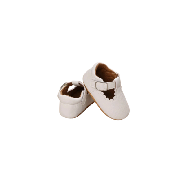 T-Strap Ballerina White