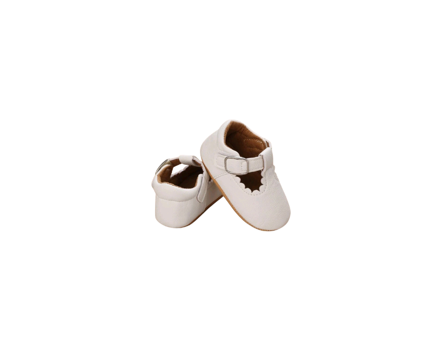 428 T-Strap Ballerina White - Image 1