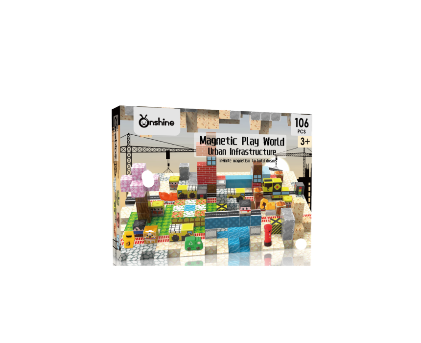 43 Magnetic Building Blocks Minecraft Urban Infrastructure 106 Peices - Image 1