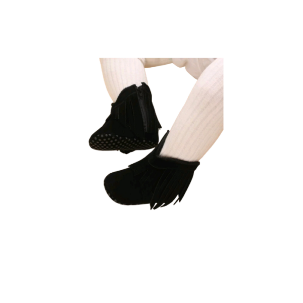 Cowboy Style Ankle Boots Black