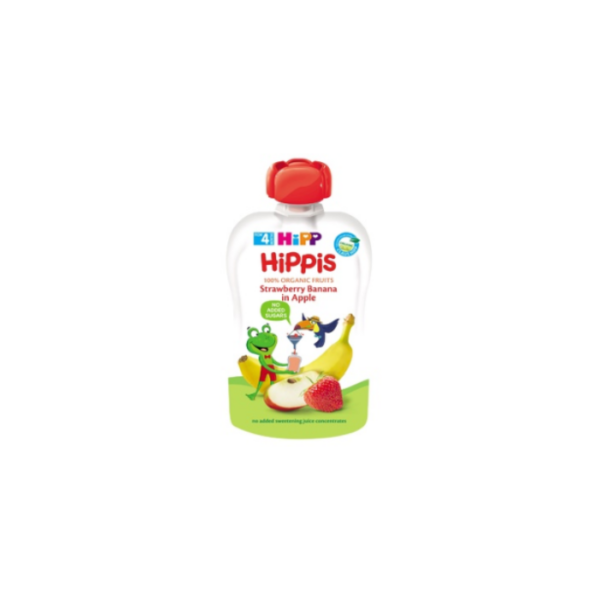 Fruit Pouch Strawberry Banana Apple Hipp
