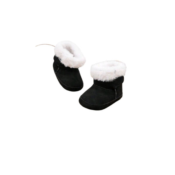 Fur & Velvet Black Boots