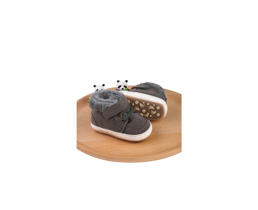 443 Warm Thick Boots Grey - Image 1