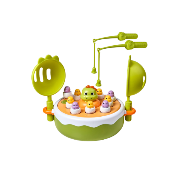 4 IN 1 Educational Magnetic Fishing Game Pop Up Board Dinosaur Toy