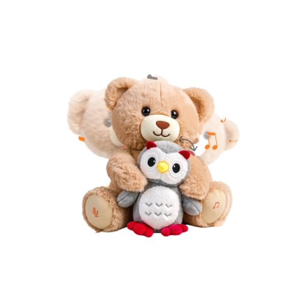 Teddy Bear with Owl Interactive Singing Plush Toy