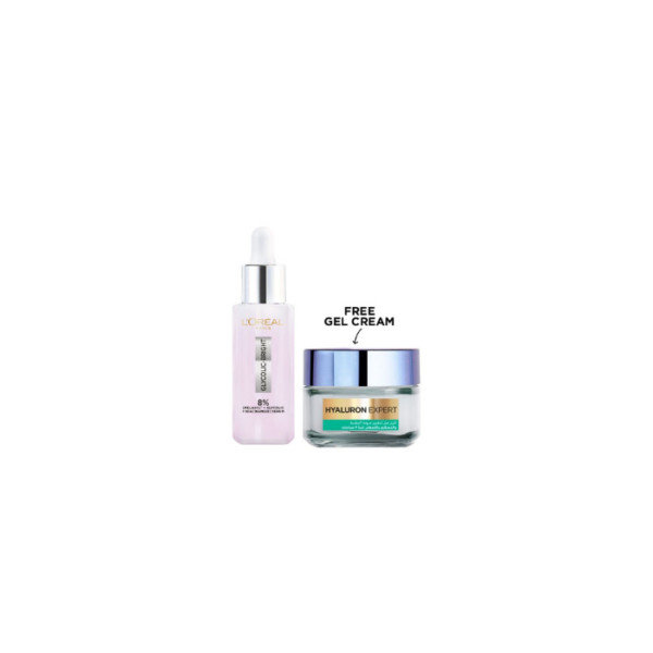 Glycolic Bright Serum + Free Gel Cream L’Oreal Paris