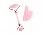 Rose Quartz Roller & Gua Sha Set - Image 