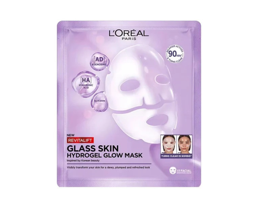 5 L’Oréal Paris Glass Skin Hydrogel Glow Mask - Image 1