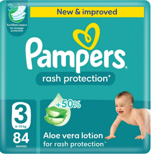 Pampers Rash Protection Taped Diapers