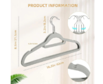 Tycom Clothes Hangers Non Slip Grey - Image 