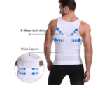 Mens Body Shaper Slimming Shirt Tummy Vest - Image 