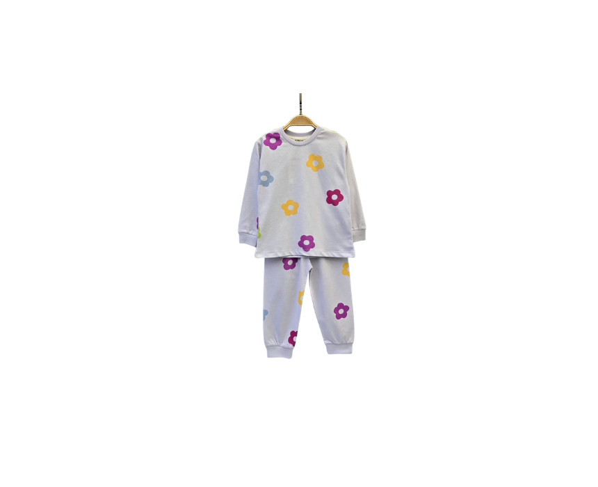 50 Floral Cotton Pyjamas Kids - Image 1