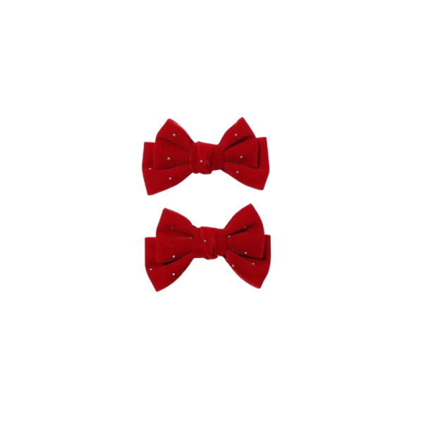 Velvet Butterfly Hair Pin 2 Peices