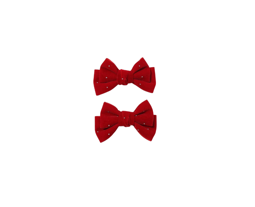 505 Velvet Butterfly Hair Pin 2 Peices - Image 1