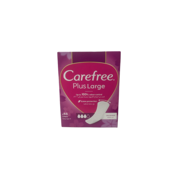 Large Plus Unscented Pads Carefree