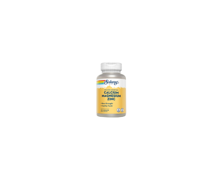 524 Calcium Magnesium Zinc Capsules Solaray - Image 1