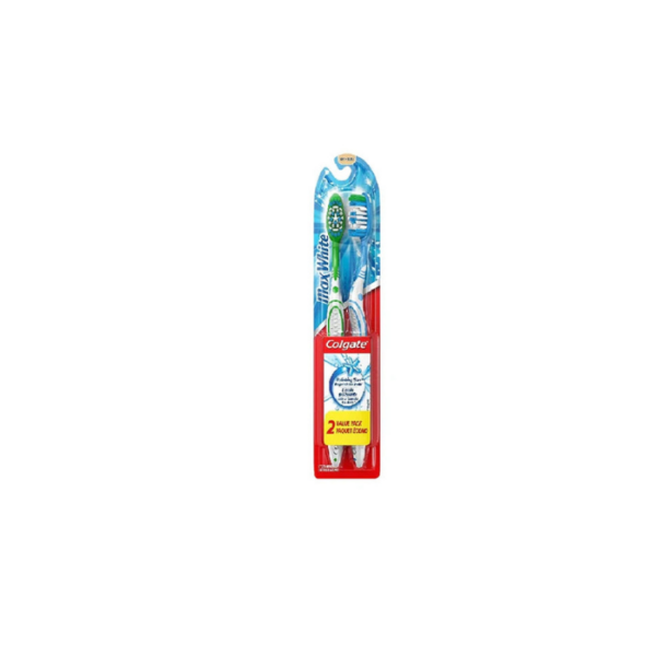 Toothbrush Max White Medium Twin Pack Colgate