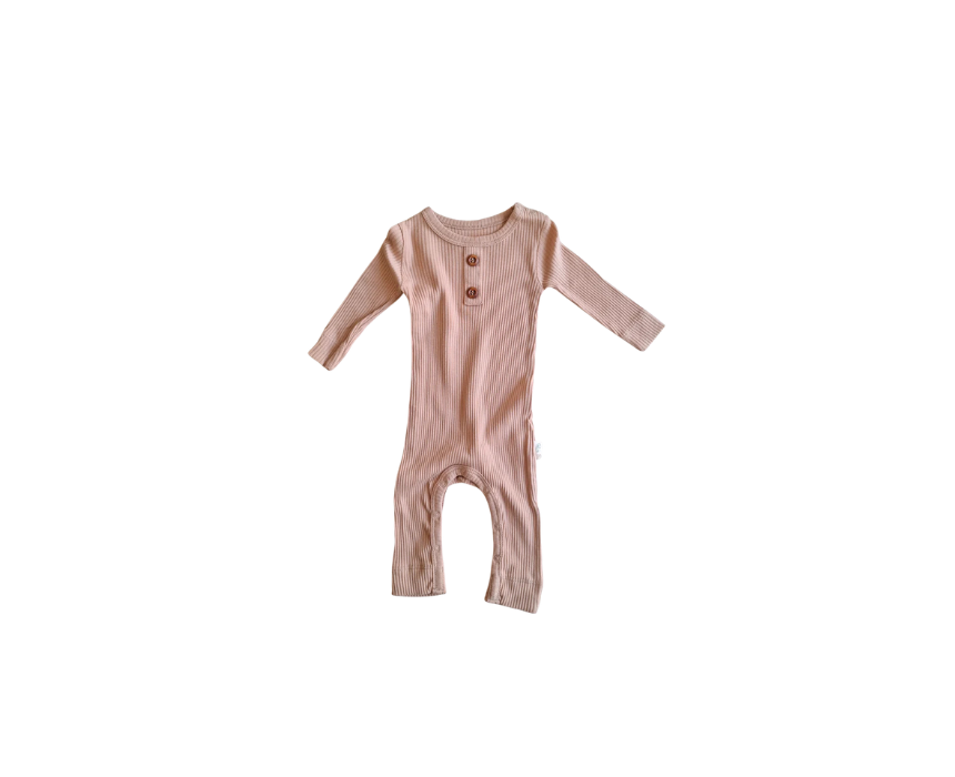 555 Long Sleeve Romper Salmon - Image 1