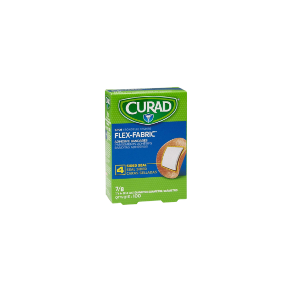 Plaster Flex Fabric Round Curad 100 Pieces