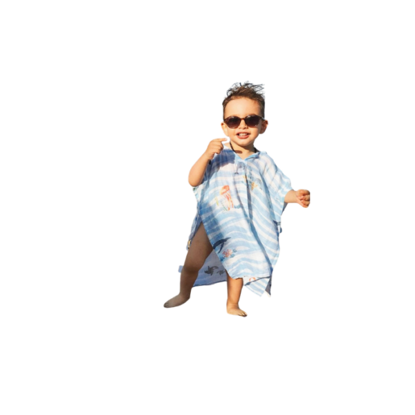 Muslin Hooded Poncho