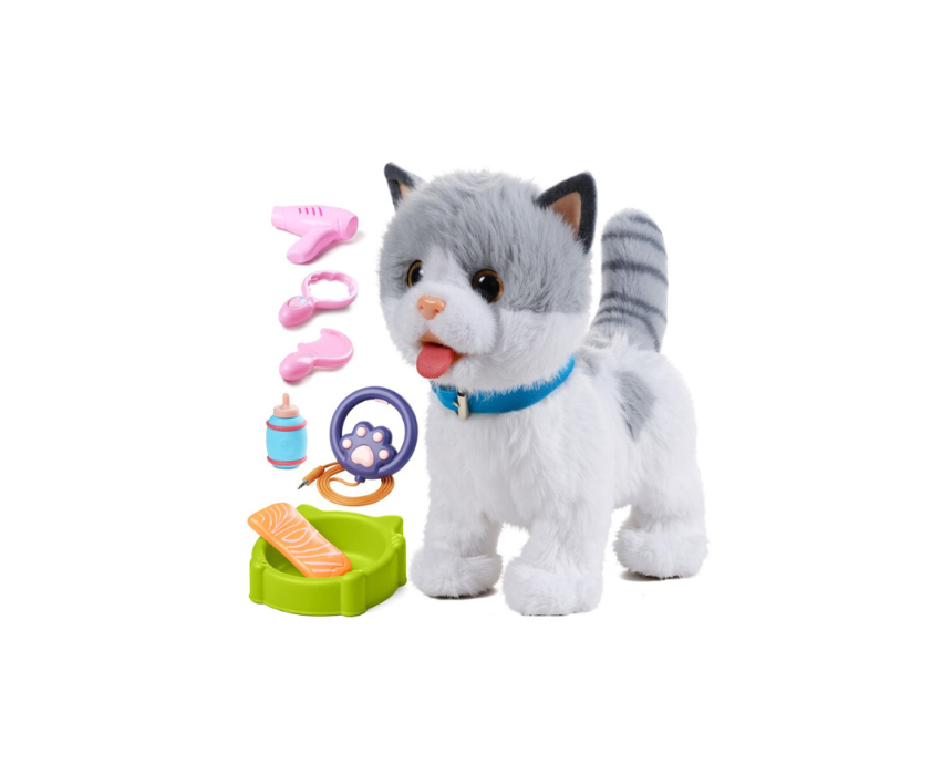 57 Bella Cat Realistic Interactive Toy that Walks and Meows - Image 1