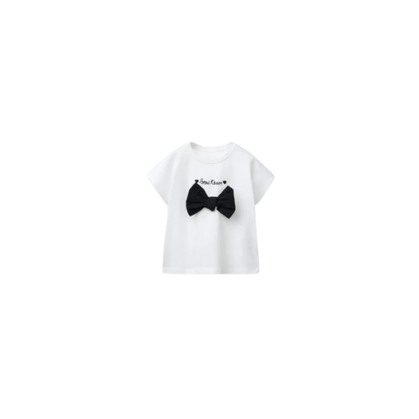 White Bow T‑Shirt Kids