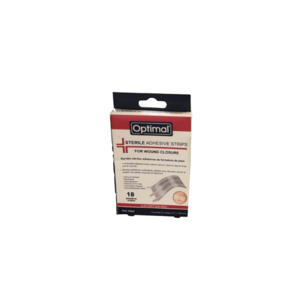 Wound Closure Adhesive Strips Optimal 0.5 Inch 6 Pieces