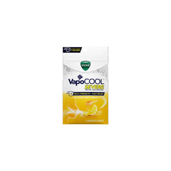 Honey & Lemon Drops Vapocool Vicks 18 Pieces