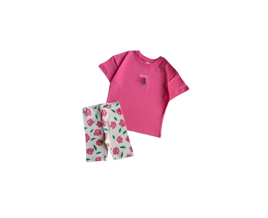 59 Pink Floral Set Kids - Image 1