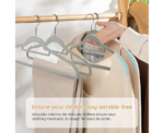 Tycom Clothes Hangers Non Slip Grey - Image 